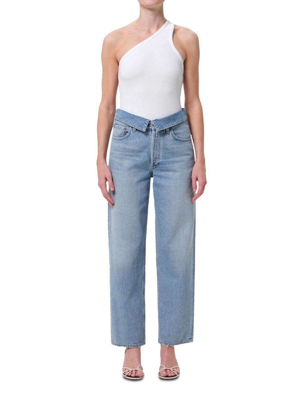 AGOLDE Echo Tapered Foldover Jeans